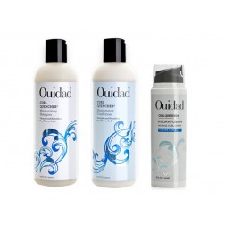 Ouidad Curl Quencher Moisturizing Shampoo 8.5 Oz, Conditioner 8.5 Oz And Hydrafusion Cream 5 Oz