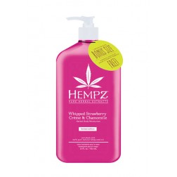 Hempz Whipped Strawberry Crème & Chamomile Herbal Body Moisturizer 21 Oz