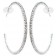 Zirconmania Hoop Crystal Earrings