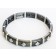 Zirconmania Stretch Two Tone Pave SQ Bracelet - Grey
