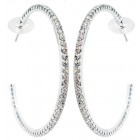 Zirconmania Hoop Crystal Earrings