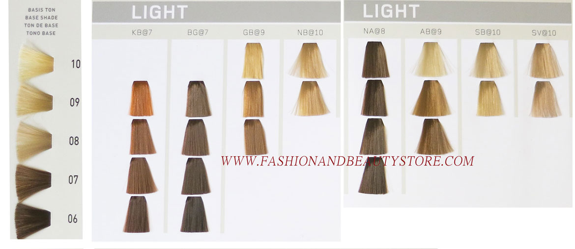 Elumen Hair Dye Colour Chart