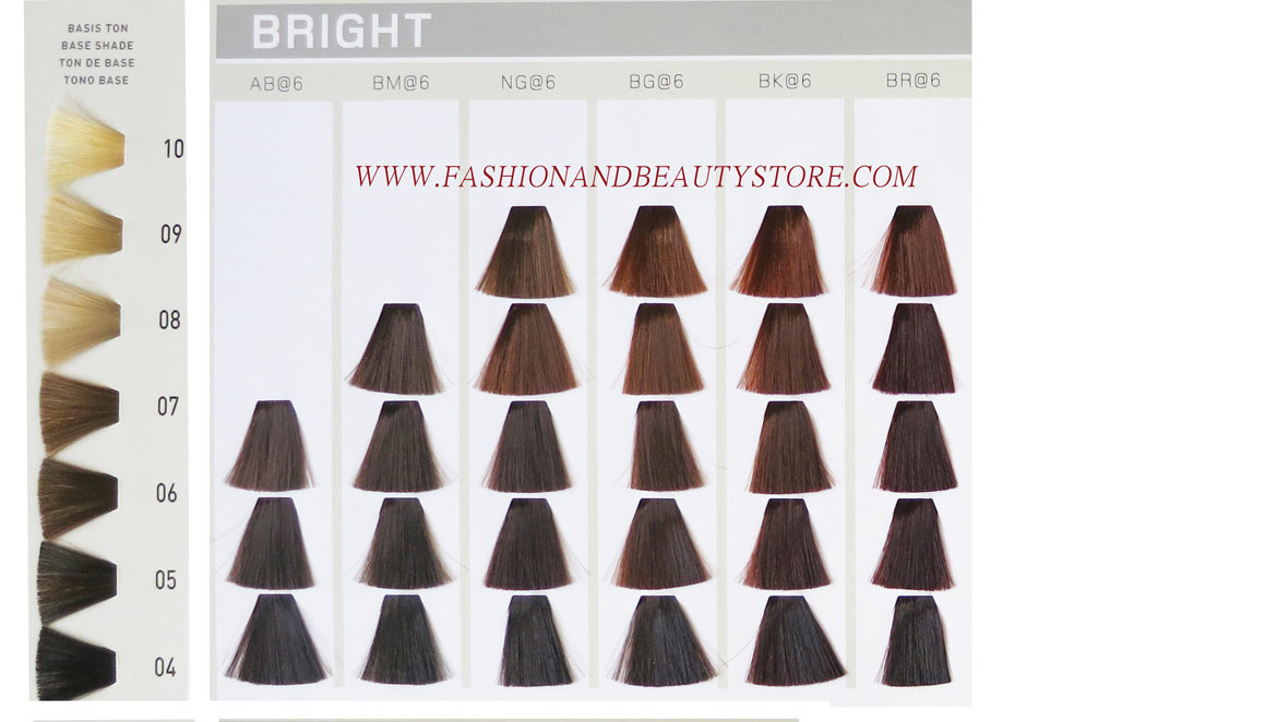 Goldwell Demi Permanent Hair Color Chart