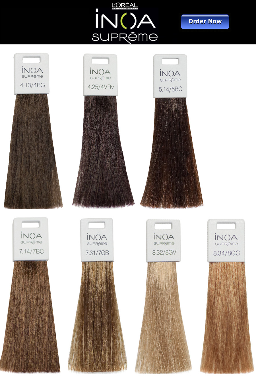 L'oreal Inoa Supreme Hair Color Chart